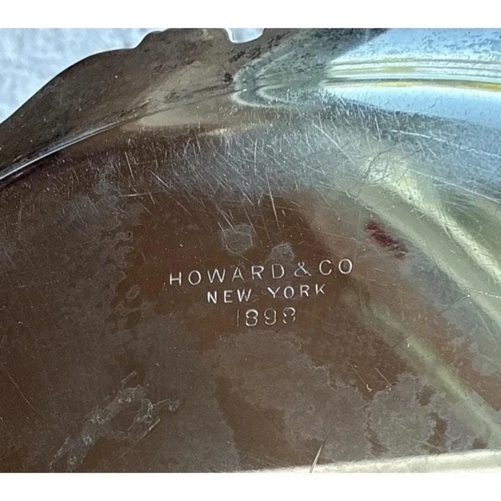 Antique Howard & Co NY 1898 Sterling 925 Bonbon Candy Nut Dish 6.25